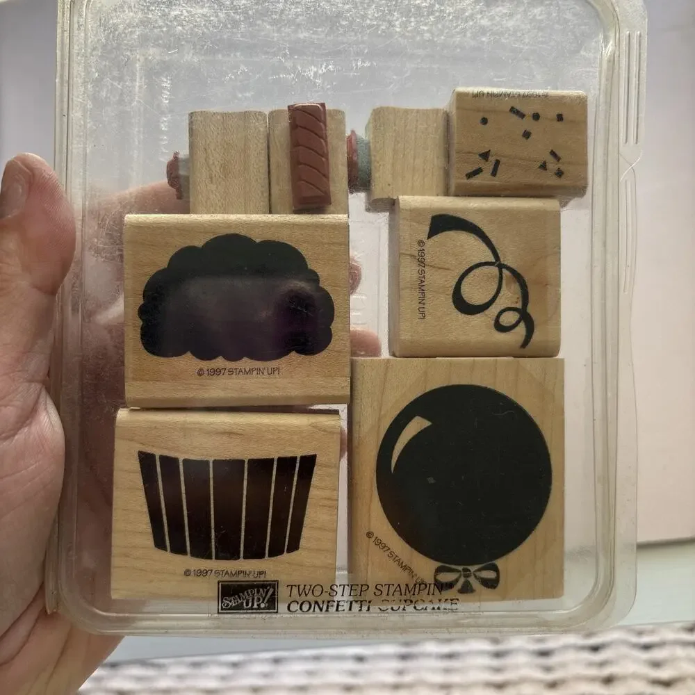Stampin’ Up! HUGE Collection Vintage 80s 90s Wood Rubber Stamps Many Sets Styles